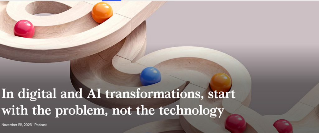 در تحولات دیجیتال و هوش مصنوعی، با مشکل شروع کنید، نه از فناوری