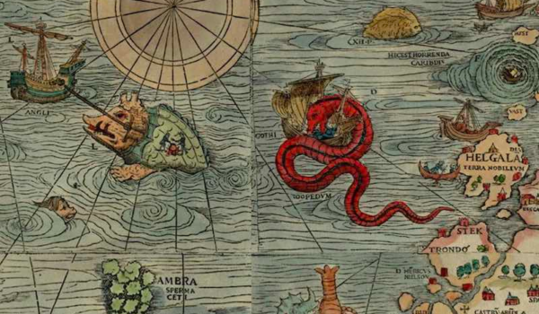 چرا در بسیاری از نقشه های قدیمی هیولاهای دریایی وچود دارند ؟