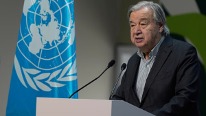 دبیرکل سازمان ملل متحد در پیام سال نو بر تأثیر جنگ بر آب و هوا تأکید کرد